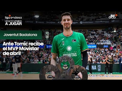¡Y van 3! Tomic recibe su trofeo de MVP Movistar de abril