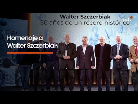 Homenaje a Walter Sczcerbiak, 50 años de récord