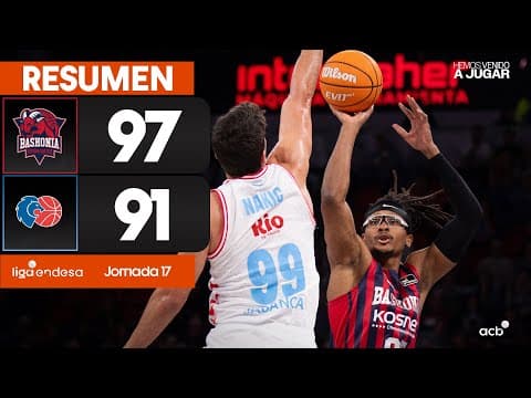 Resumen Baskonia 97 - Río Breogán 91 (J17)