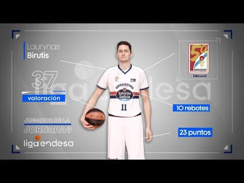 Laurynas Birutis, Jugador de la Jornada 9