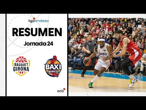 Resumen Bàsquet Girona 79 - BAXI Manresa 86 (J24)