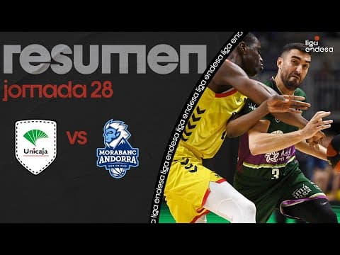 Resumen Unicaja 78 - MoraBanc Andorra 74 (J28)