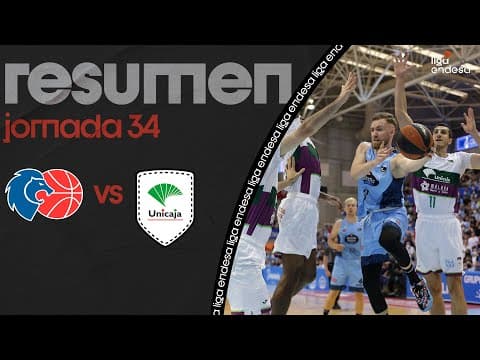 Resumen Río Breogán 93 - Unicaja 84 (J34)