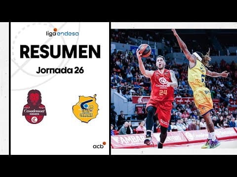 Resumen Casademont Zaragoza 76 - Gran Canaria 73 (J26)