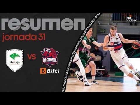 Resumen Unicaja 72 - Bitci Baskonia 73 (J31)