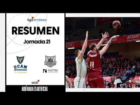 Resumen UCAM Murcia 96 - Surne Bilbao Basket 76 (J21)