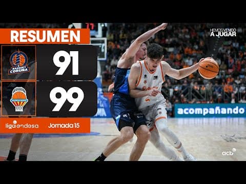 Resumen Leyma Coruña - Valencia Basket (J15)