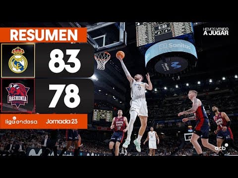 Resumen Real Madrid 83 - Baskonia 78 (J23)