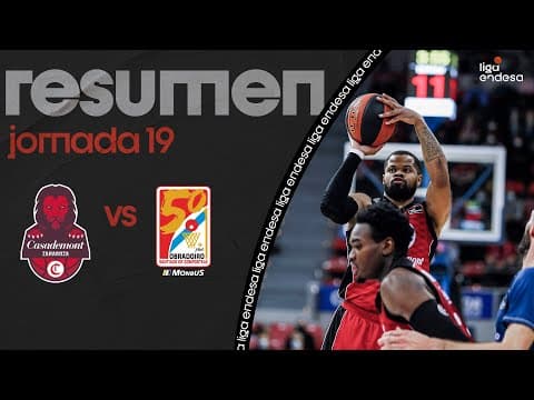Resumen Casademont Zaragoza 80 - Monbus Obradoiro 73 (J19)
