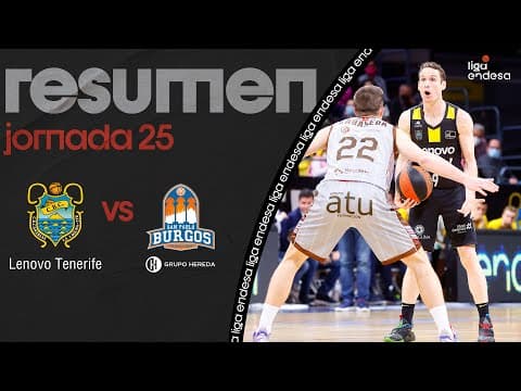 Resumen Lenovo Tenerife 91 - Hereda San Pablo Burgos 78 (J25)