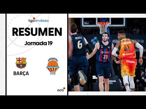 Resumen Barça (81) - Valencia Basket 75 (J19)