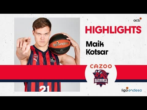 Maik Kotsar domina la pintura en la victoria de Cazoo Baskonia
