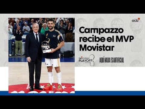 Facu Campazzo recibe el trofeo de MVP Movistar