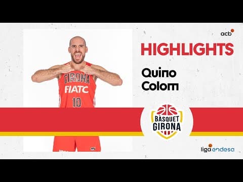 Quino Colom bate su récord con 6 triples