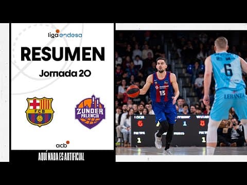 Resumen Barça 102 - Zunder Palencia 94 (J20)