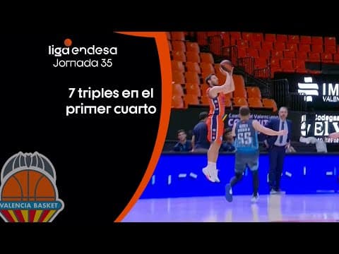 7 triples en un cuarto para Valencia Basket