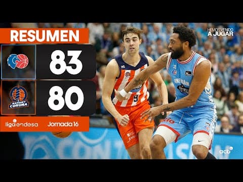 Resumen Río Breogán 83 - Leyma Coruña 80 (J16)
