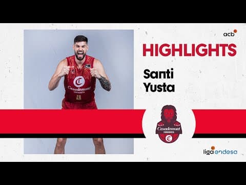 Santi Yusta crucial en la victoria de Casademont Zaragoza