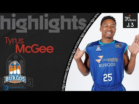Tyrus McGee, protagonista en la victoria de Hereda San Pablo Burgos