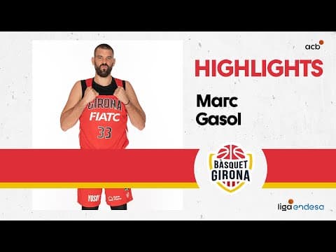 Marc Gasol, líder del Bàsquet Girona