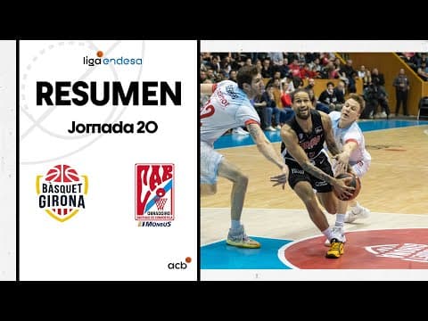 Resumen Bàsquet Girona 93 - Monbus Obradoiro 76 (J20)