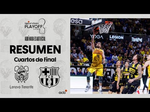 Resumen Lenovo Tenerife 92 - Barça 97 (2º Cuartos)