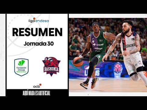 Resumen Unicaja 94 - Baskonia 91 (J30)