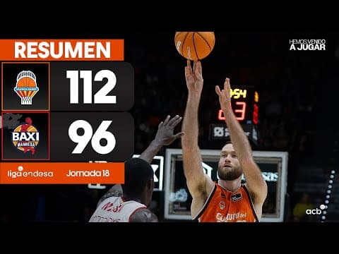 Resumen Valencia Basket 112 - BAXI Manresa 96 (J18)