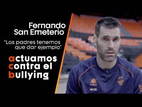 San Emeterio, sobre el bullying: "Los padres tenemos que dar ejemplo"
