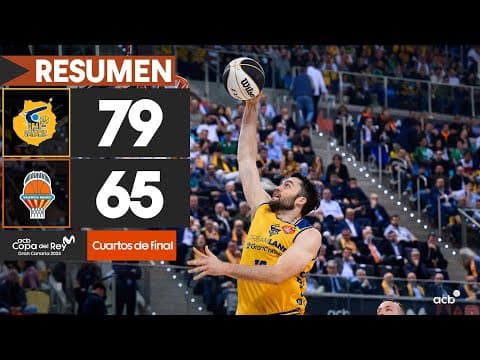 Resumen Dreamland GC 79 - Valencia Basket 65 (Cuartos)