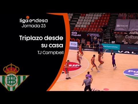 TJ Campbell: Triplazo desde su casa