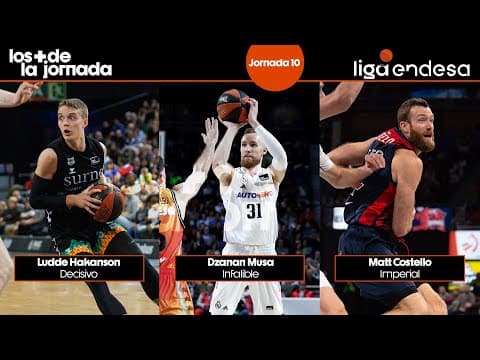 Los más de la Jornada 10: Ludde Hakanson, Dzanan Musa y Matt Costello