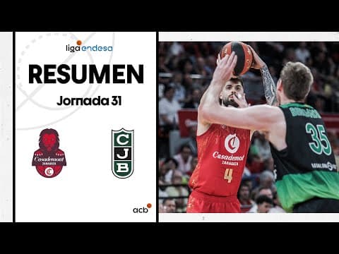Resumen Casademont Zaragoza 87 - Joventut Badalona 77 (J31)