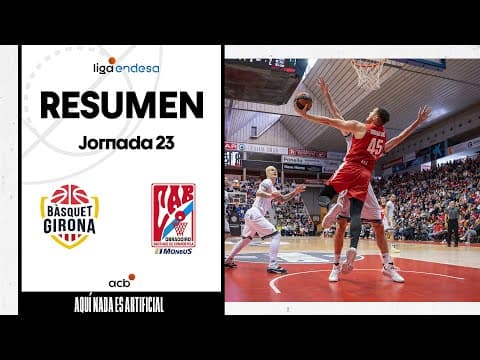 Resumen Bàsquet Girona 78 - Monbus Obradoiro 77 (J23)