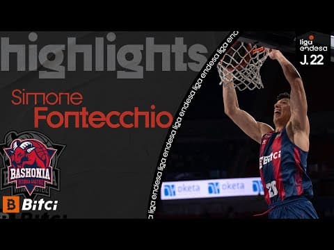 Simone Fontecchio: Show en el Buesa