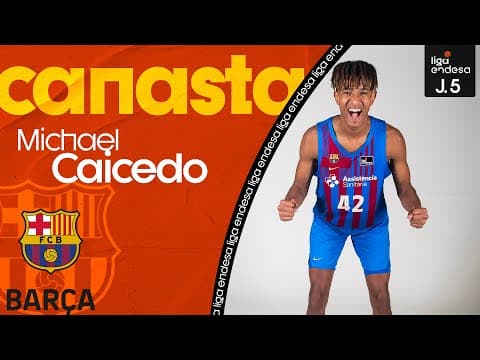 La primera canasta de Michael Caicedo en Liga Endesa