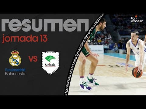 Resumen Real Madrid 79 - Unicaja 74 (J13)