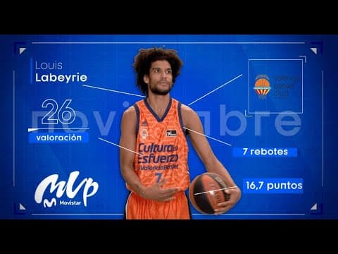 Louis Labeyrie, MVP Movistar del mes de noviembre