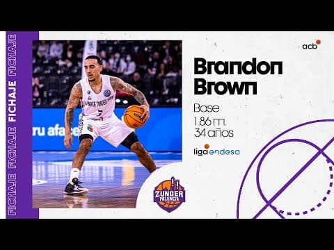 Así juega Brandon Brown, director de orquesta del Zunder Palencia
