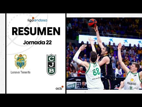 Resumen Lenovo Tenerife 85 - Joventut Badalona 68 (J22)
