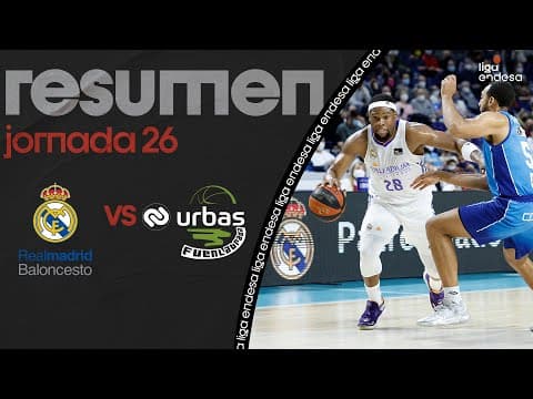 Resumen Real Madrid 92 - Urbas Fuenlabrada 77 (J26)
