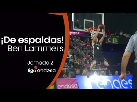 Tremendo Alley-oop de espaldas entre Rouselle y Lammers