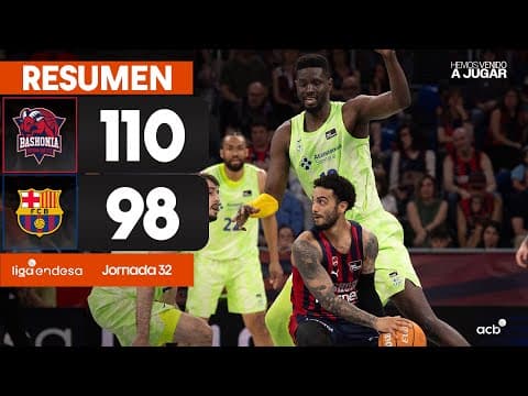 Resumen Baskonia 110 - Barça 98 (J32)