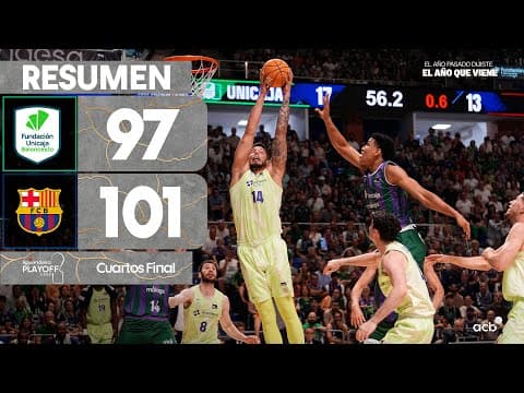 Resumen Unicaja 97 - Barça 101 (J35)