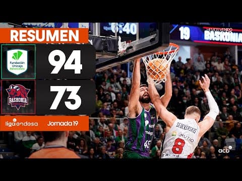 Resumen Unicaja 94 - Baskonia 73 (J19)