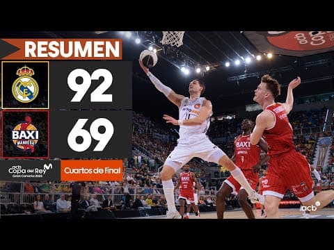 Resumen Real Madrid 92 - BAXI Manresa 69 (Cuartos de final)