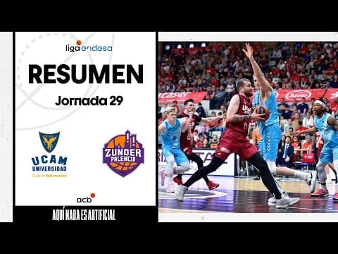 Resumen UCAM Murcia 90 - Zunder Palencia 77 (J29)