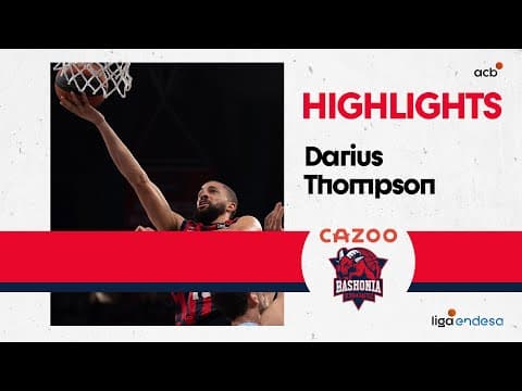 Darius Thompson guía el triunfo baskonista