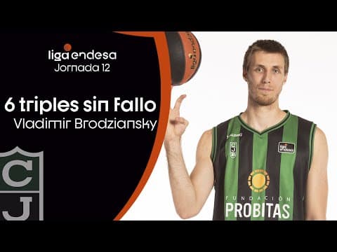 Brodziansky, infalible en el triple: ¡6 de 6!