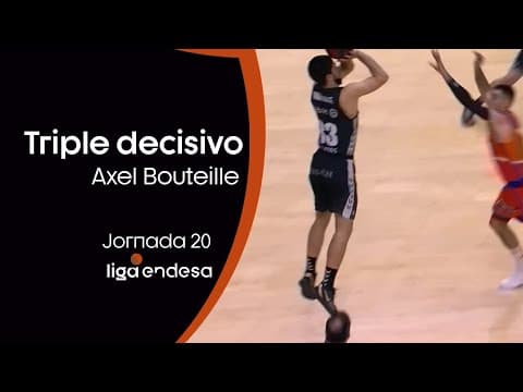 Axel Bouteille gana el partido con un triplazo
